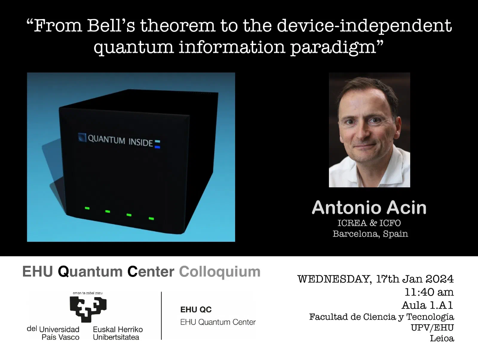 Flyer: From Bell’s theorem to the device-independent quantum information paradigm