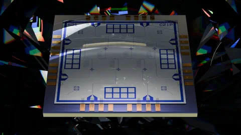Superconducting quantum processor chip