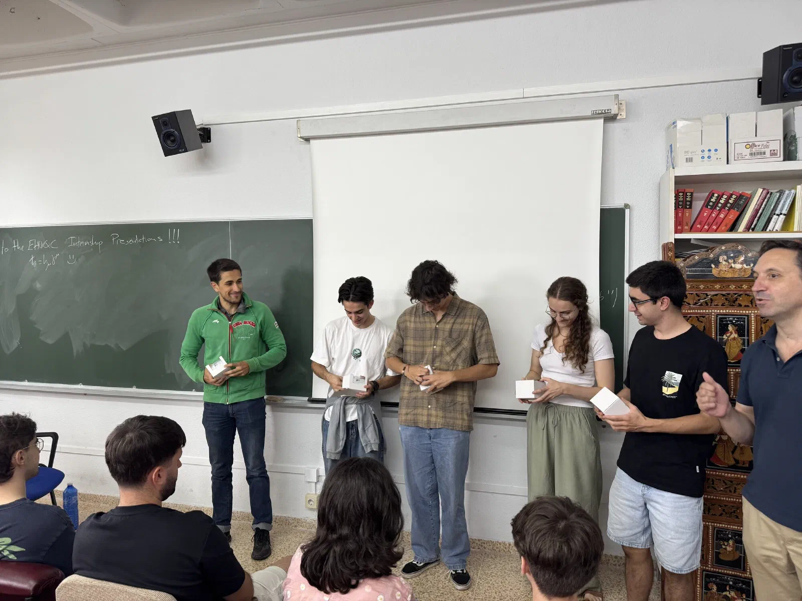 Students presenting their projects