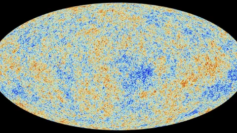Map of the cosmic microwave background