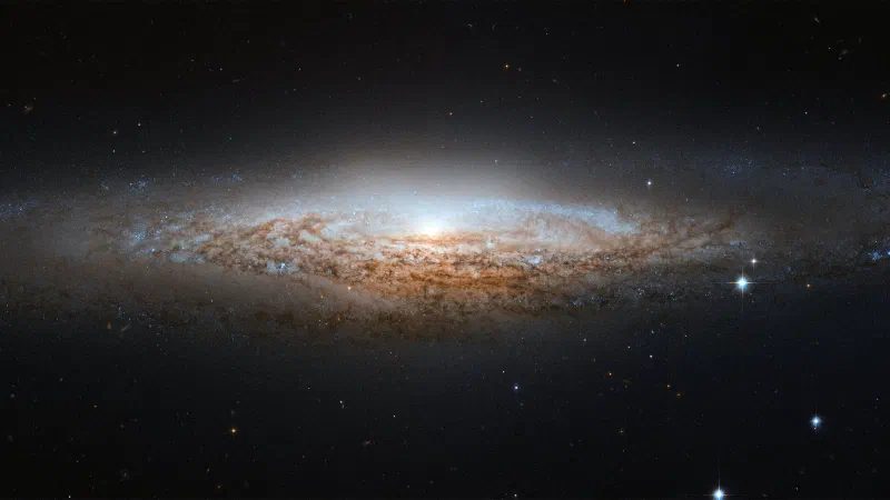 Spiral galaxy NGC 2683 seen edge-on