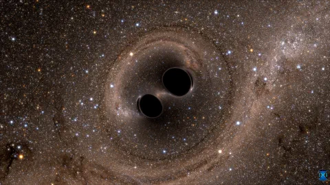 Simulation of two colliding black holes